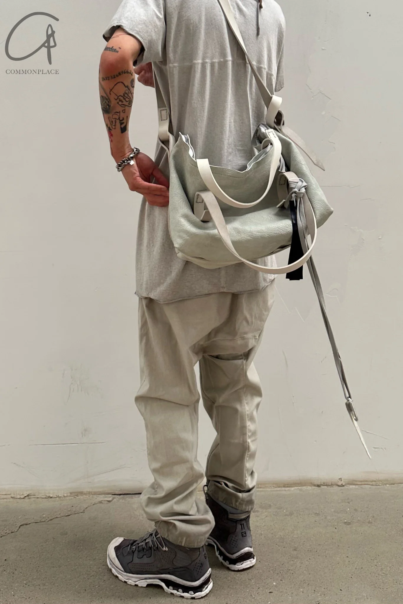 BORIS BIDJAN SABERI Short Sleeve T-Shirt TS ONE PIECE RF F035 Faded Light Gray 2 PBBS21 - Image 12