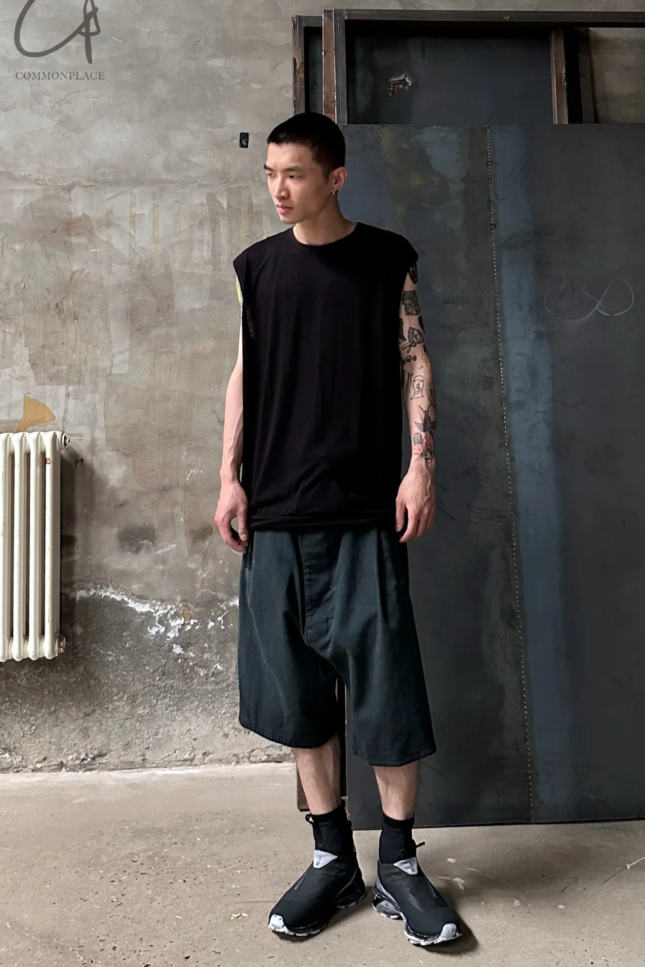 Boris Bidjan Saberi Shorts German Craftsmen P1.1 FET10005-TSZ Fading Algae - Image 8