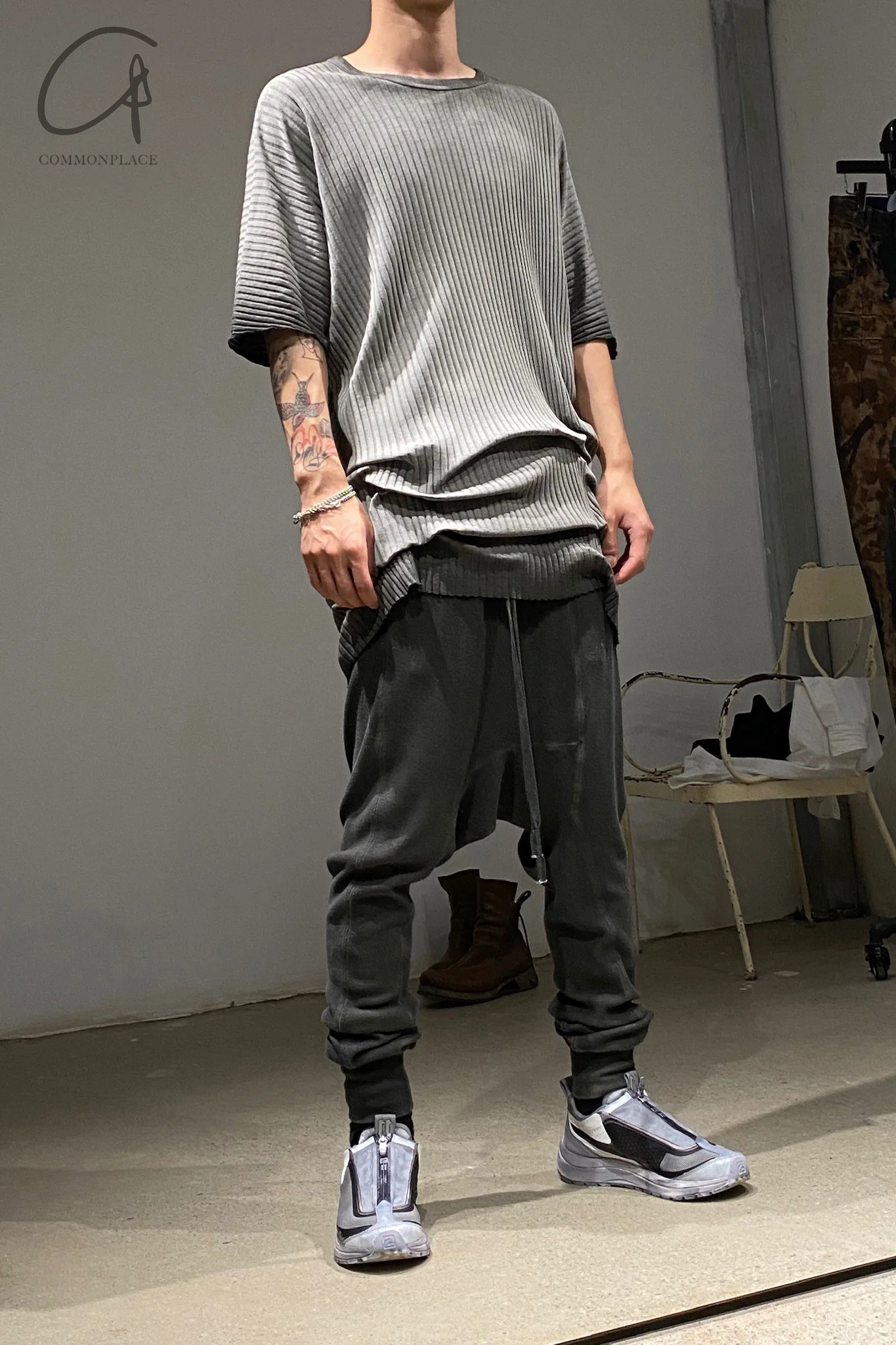 BORIS BIDJAN SABERI wide line cotton T ONE PIECE TS REGULAR FIT F0501F 5 PBBS21 - Image 22