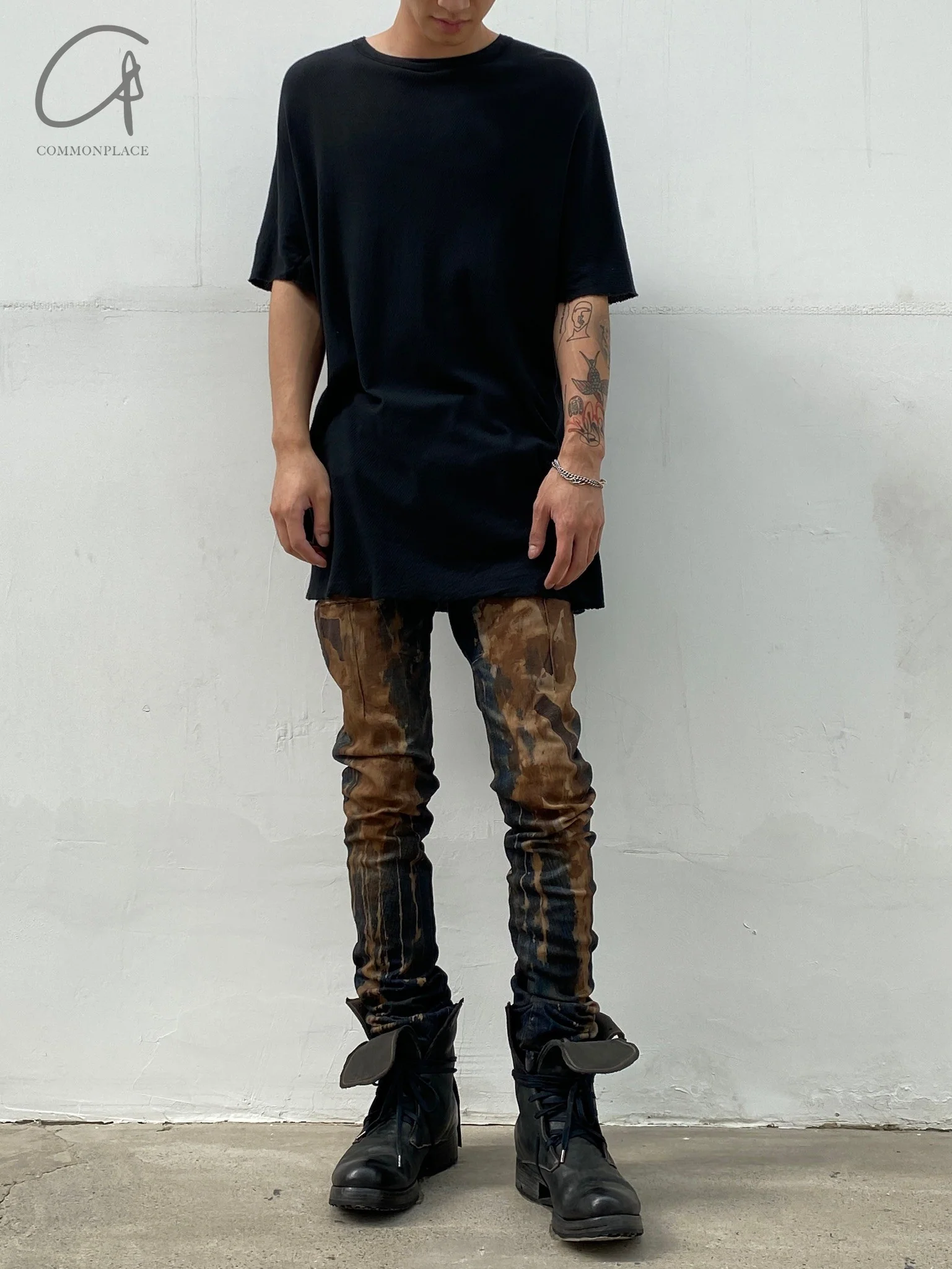 BORIS BIDJAN SABERI T-SHIRT BLACK ONE PIECE TS REGULAR FIT F033 PBBS21 4 - Image 2