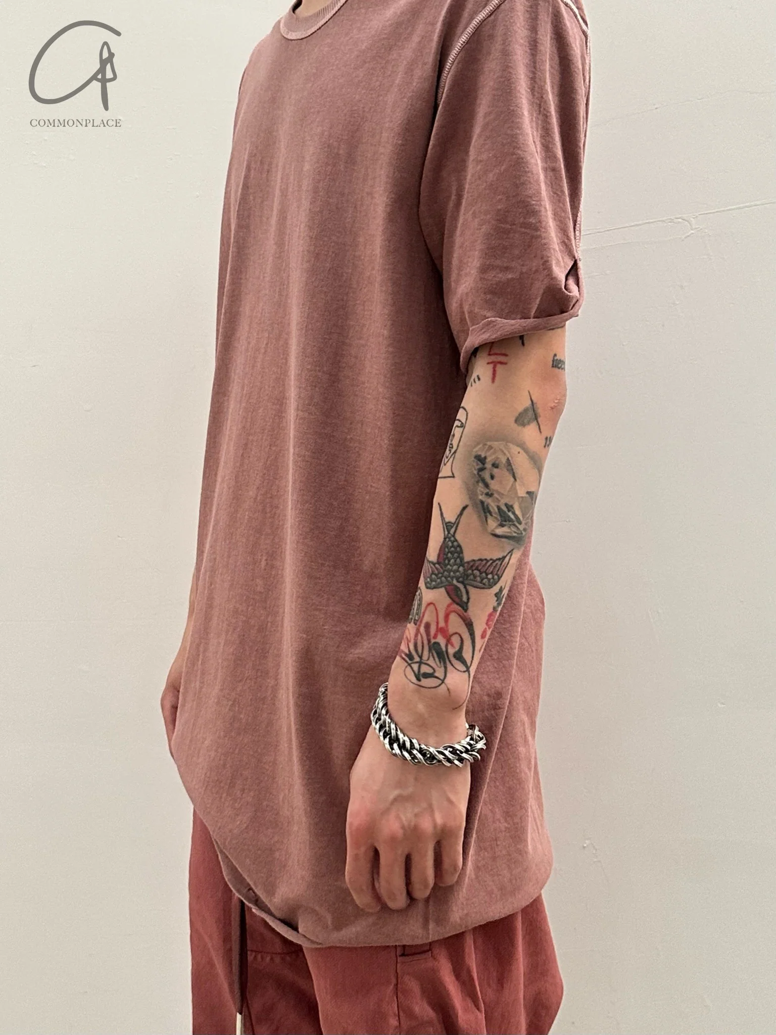 BORIS BIDJAN SABERI T-shirt SS23 TS CLASSIC 1. RF F035 light pink 3 - Image 2