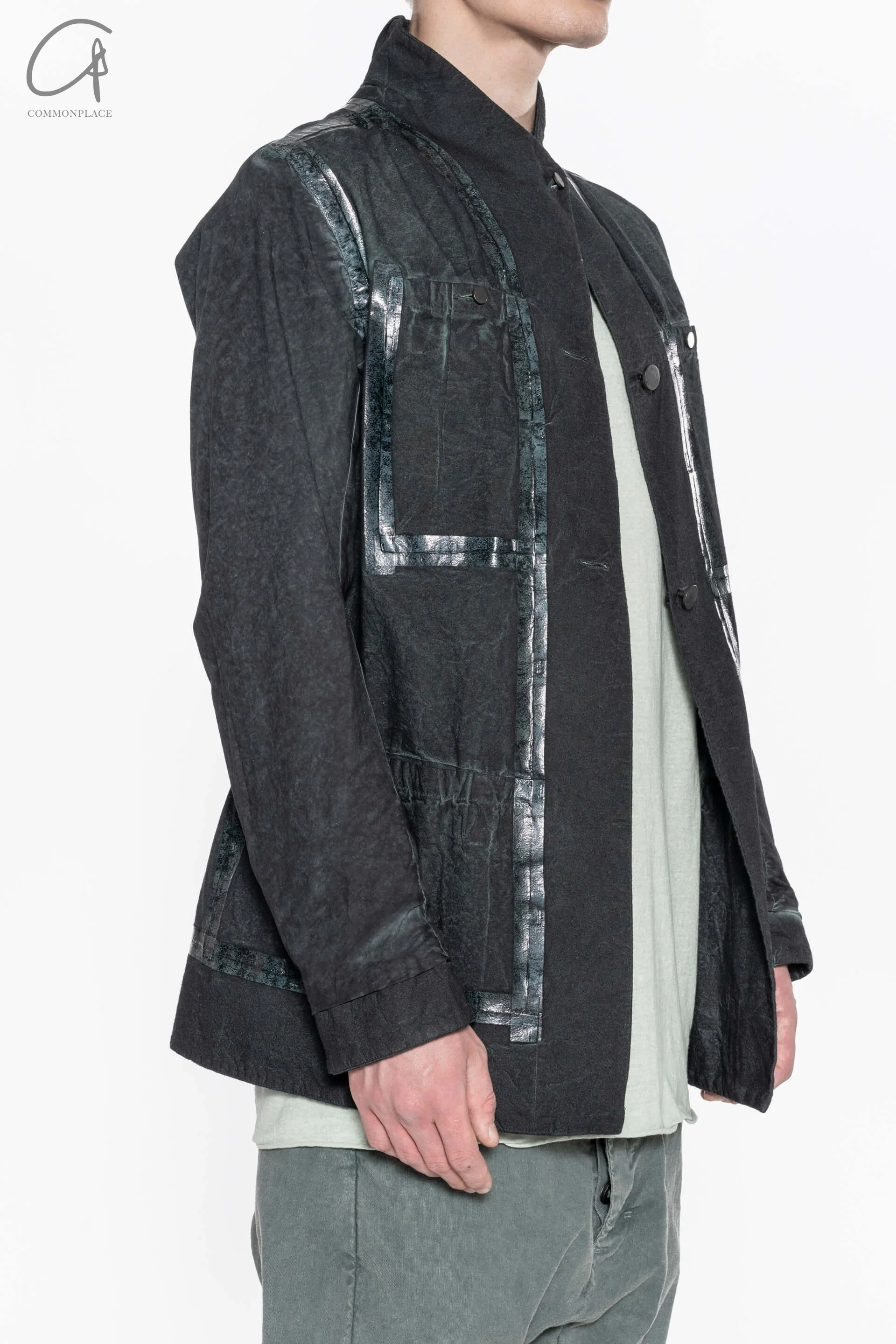 Boris Bidjan Saberi two-wear jacket SUIT FUTUR 1.1ST F1506F-W-NZL fading algae - Image 5
