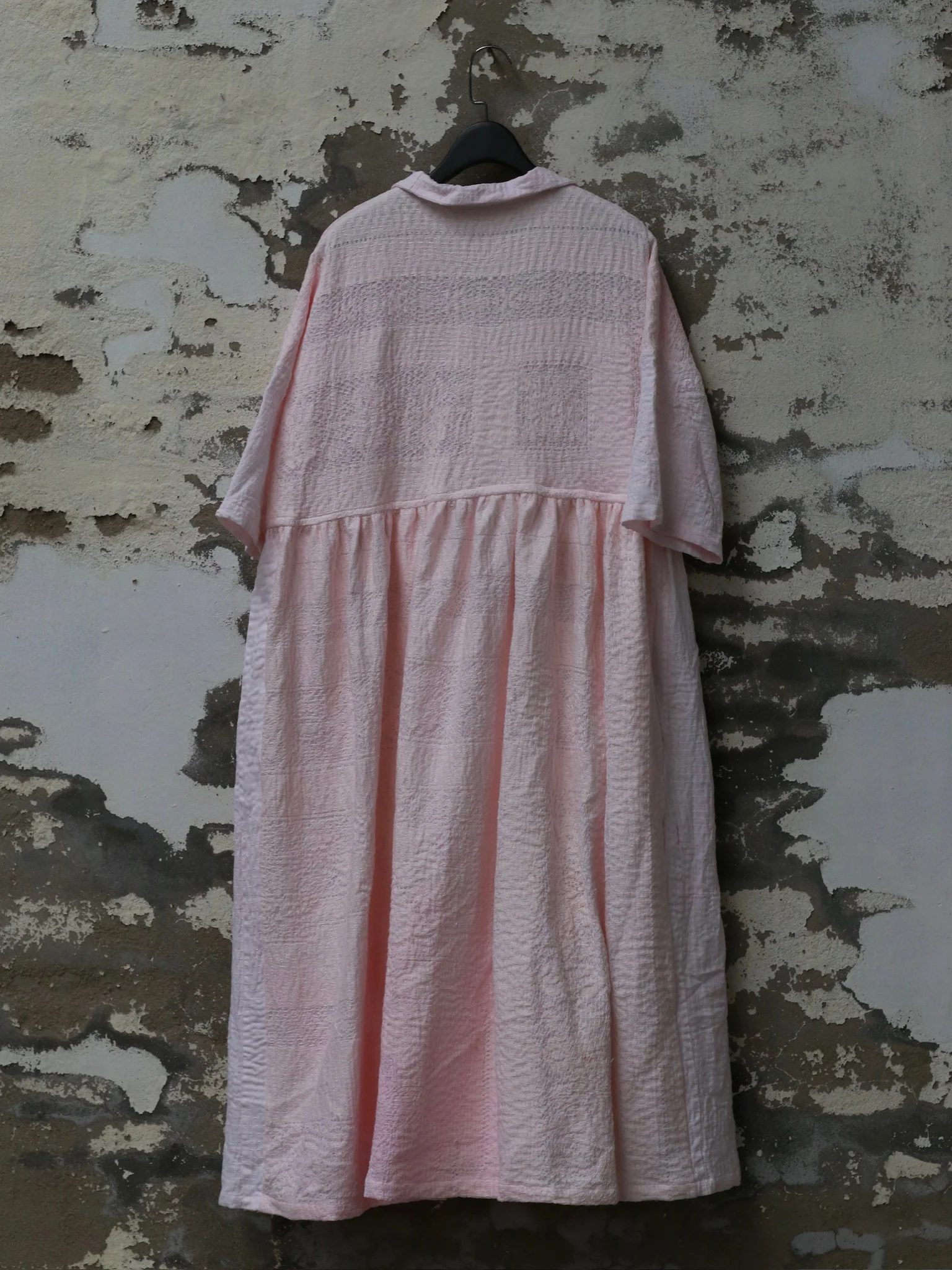 By Walid Backed Lace Dress Antique Fabric UK BW-140744W-PINK - Image 4