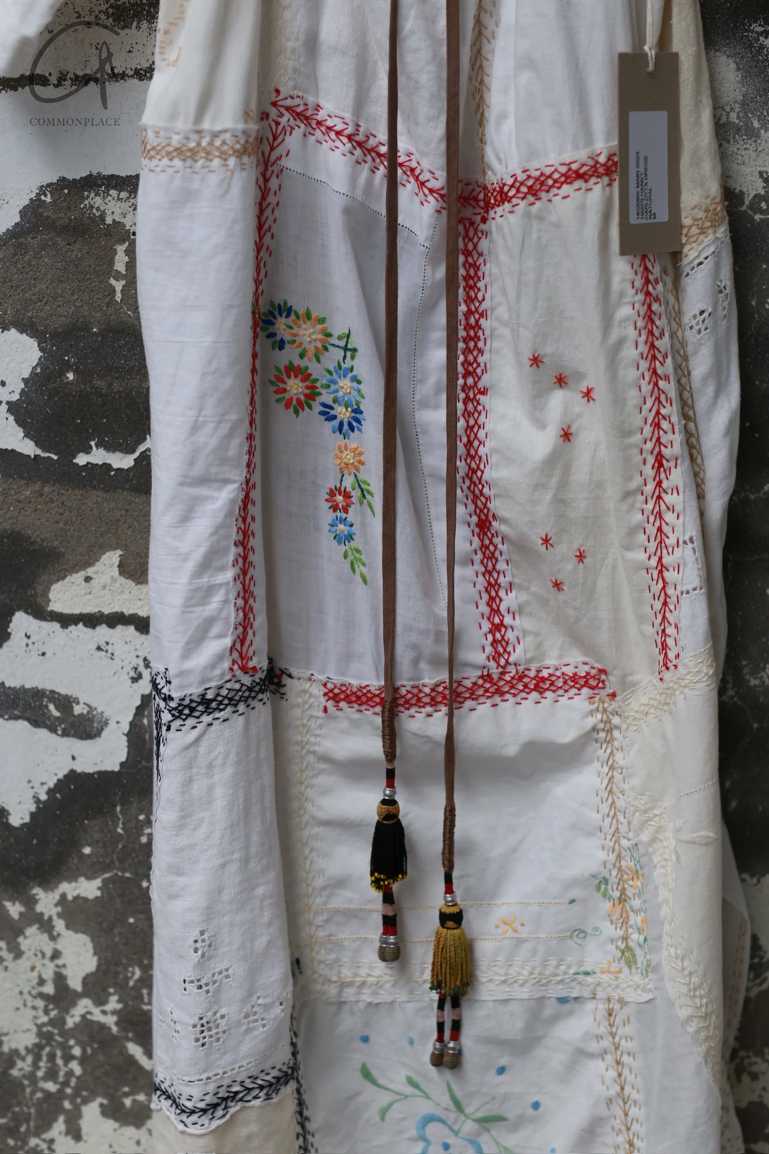 By Walid CARLOTTA Dress Unique British Handmade Embroidery BW-140208W-ZY Natural - Image 3