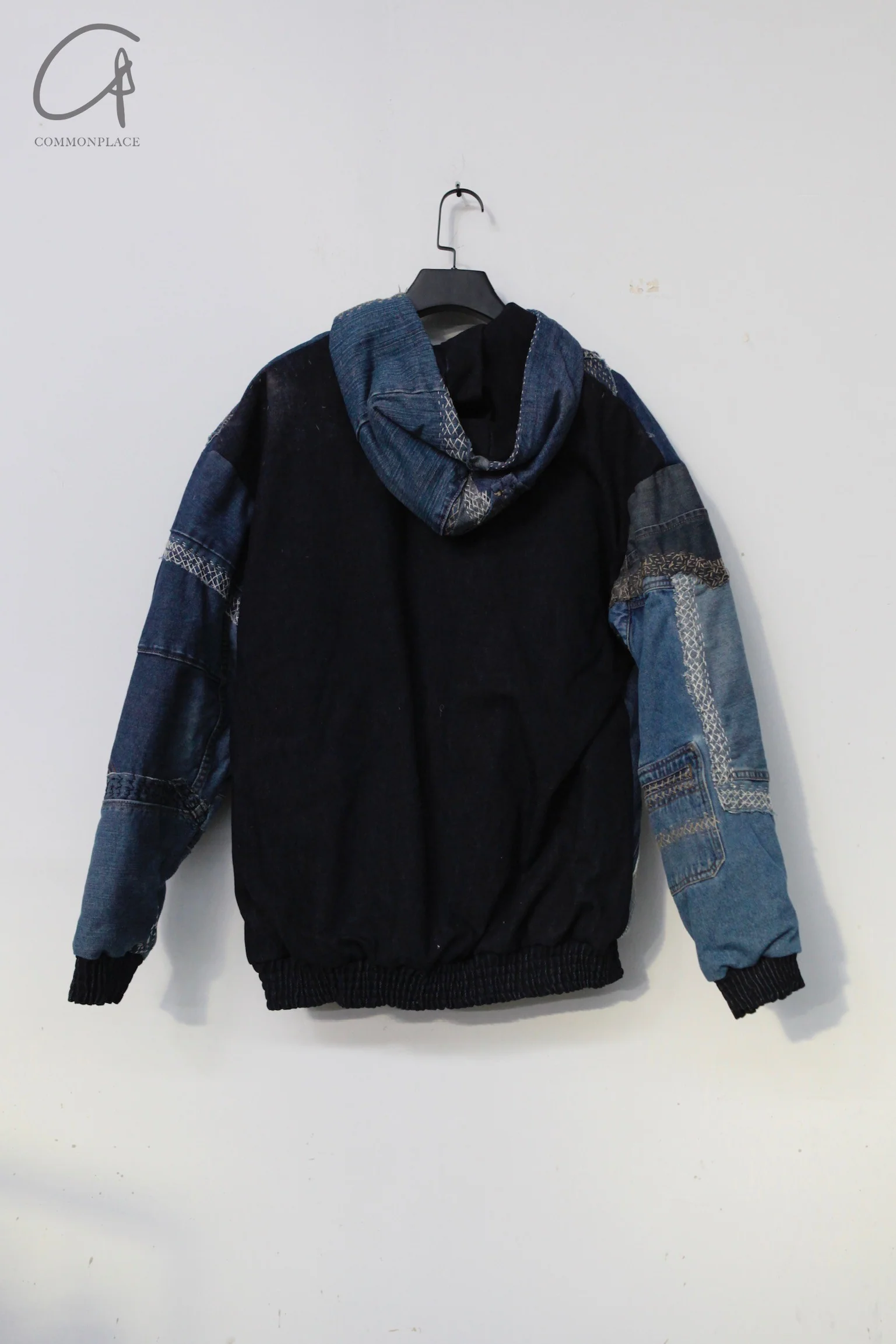 By Walid Hyde Zipper Hooded Jacket Paneling Fabric 250366MW AW21 - Image 4