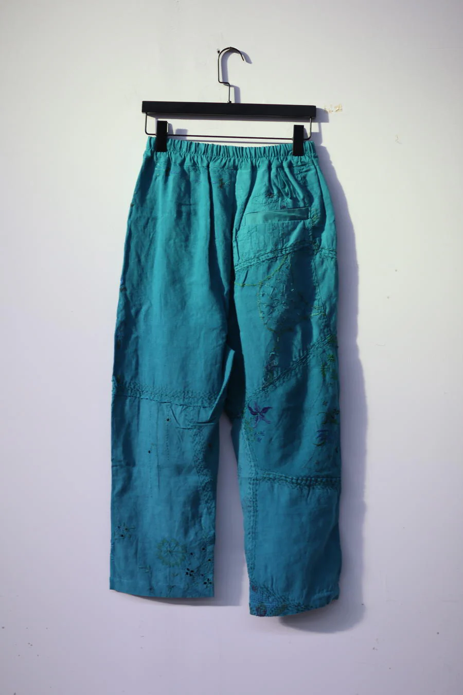 By Walid Juan trousers 1311263m SS22 blue -green - Image 4