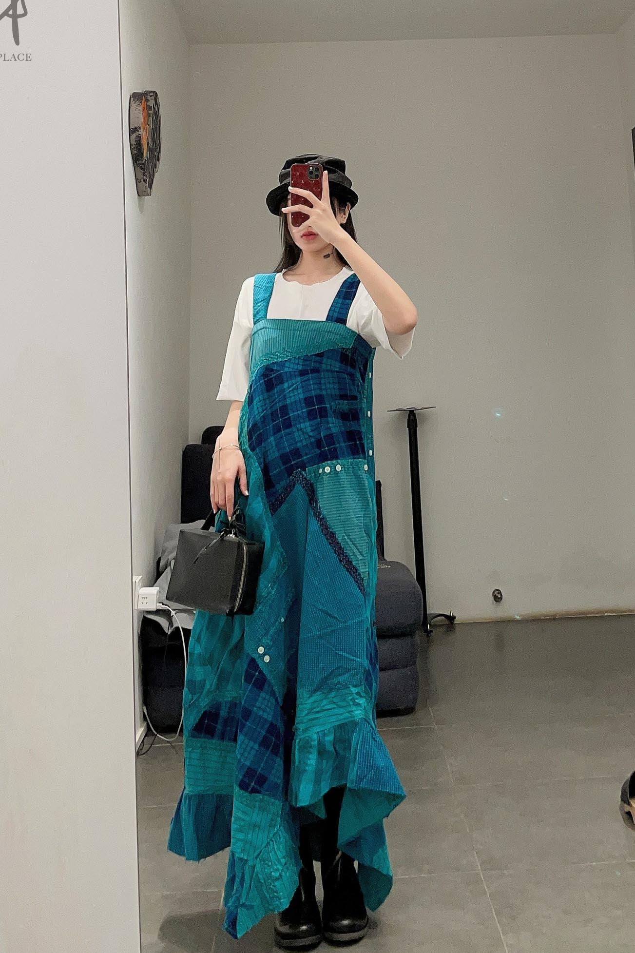 By Walid Maggy dress 1409829W SS22 blue -green - Image 9