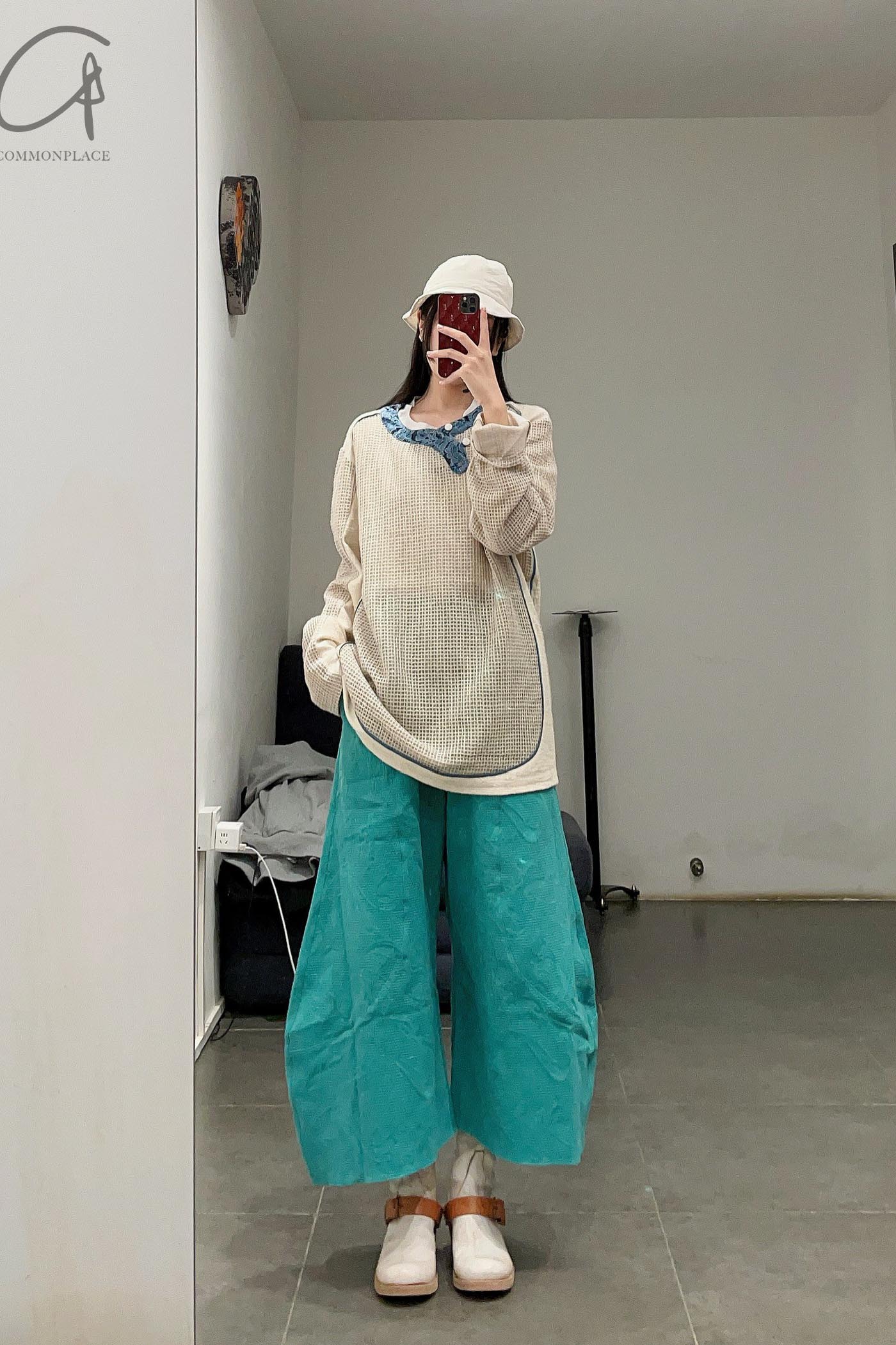 By WALID NONIE trousers 1312523W SS22 blue -green - Image 12