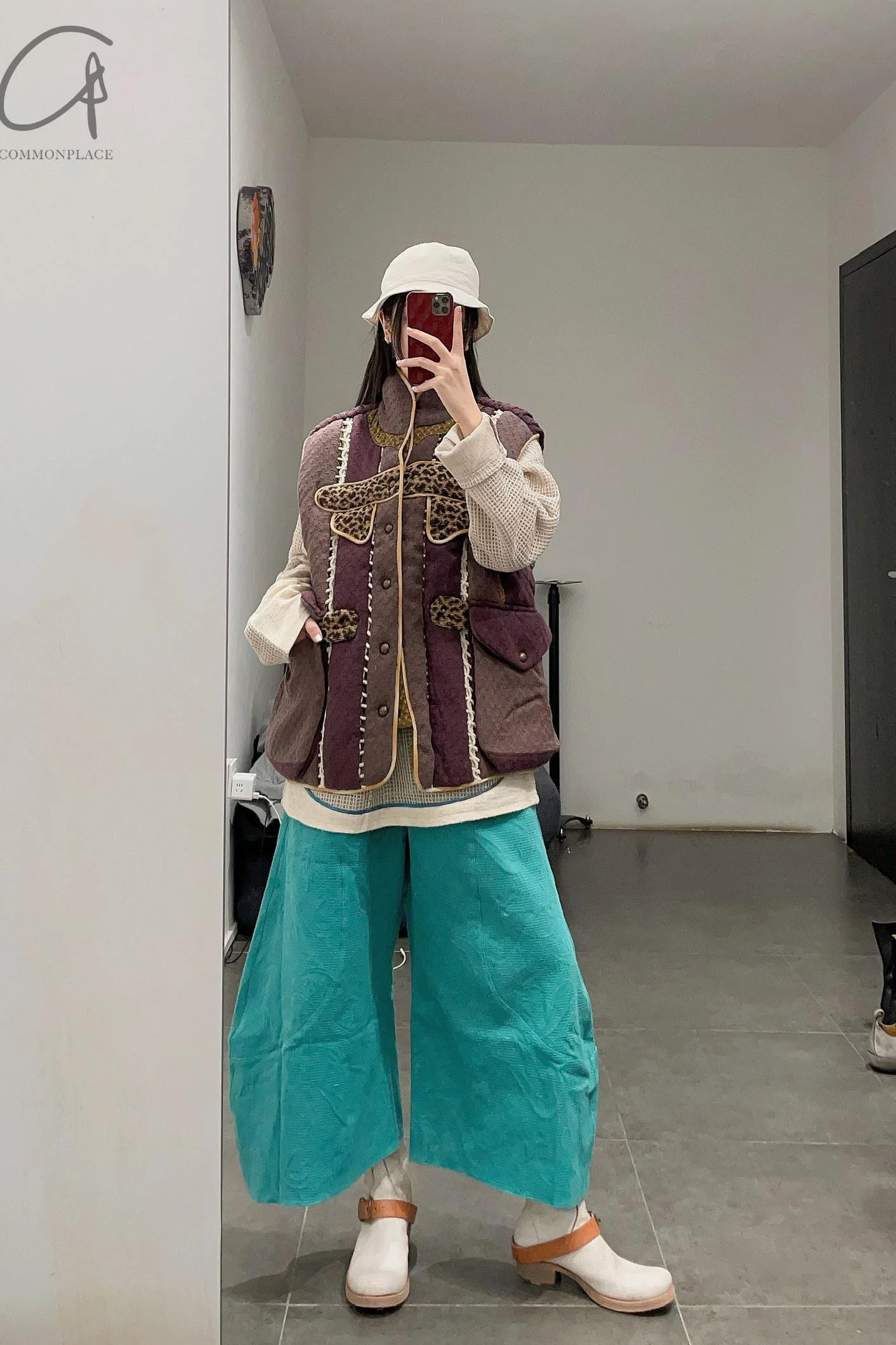 By WALID NONIE trousers 1312523W SS22 blue -green - Image 13