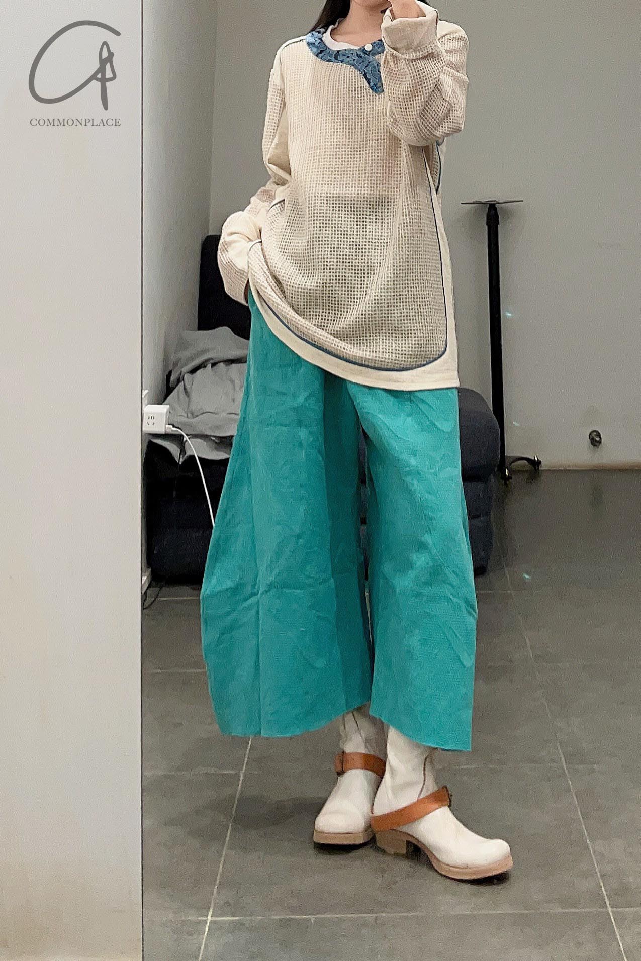 By WALID NONIE trousers 1312523W SS22 blue -green - Image 7