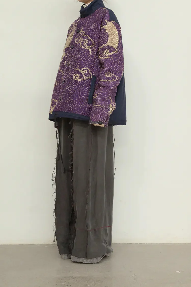 By Walid Woodtono Jacket 150141M SS21 - Image 4