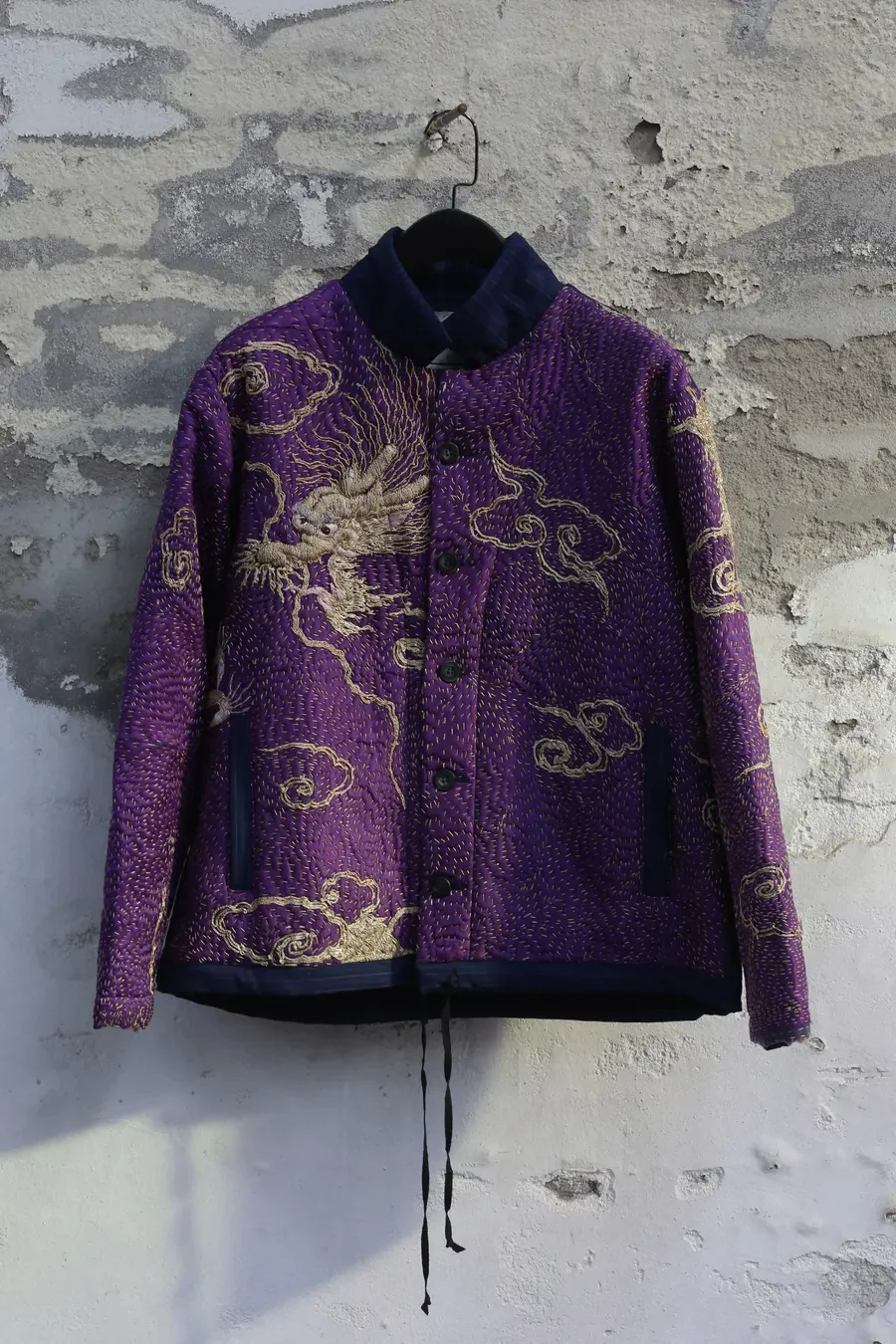 By Walid Woodtono Jacket 150141M SS21 - Image 7