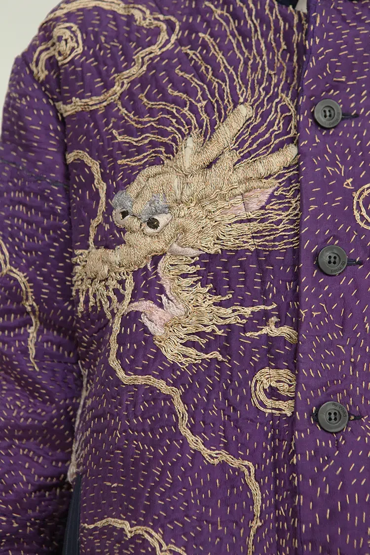 By Walid Woodtono Jacket 150141M SS21 - Image 9