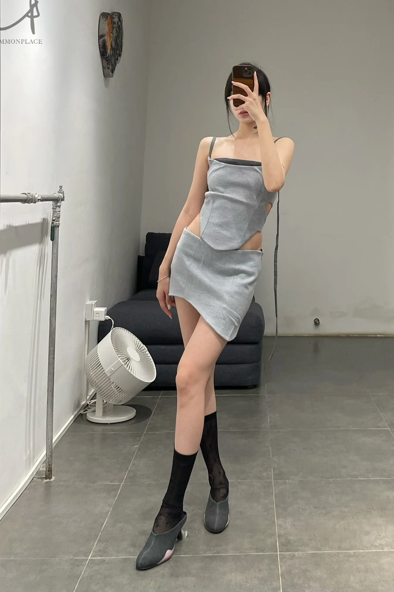 CARO CHIA ARRO gray top CCFW2314 PCC2 - Image 11