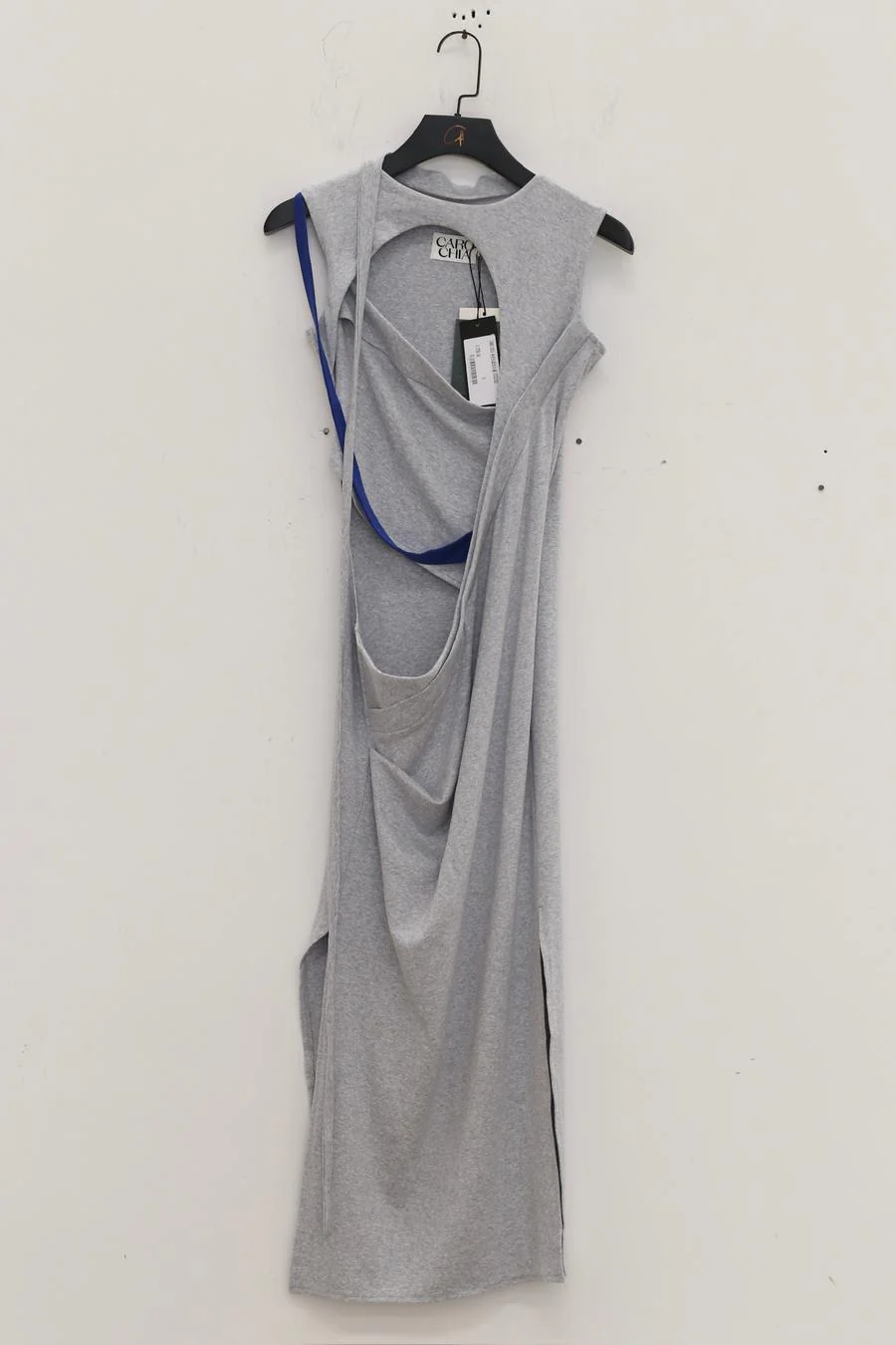CARO CHIA Gray Long Dress CCSS2302 - Image 9