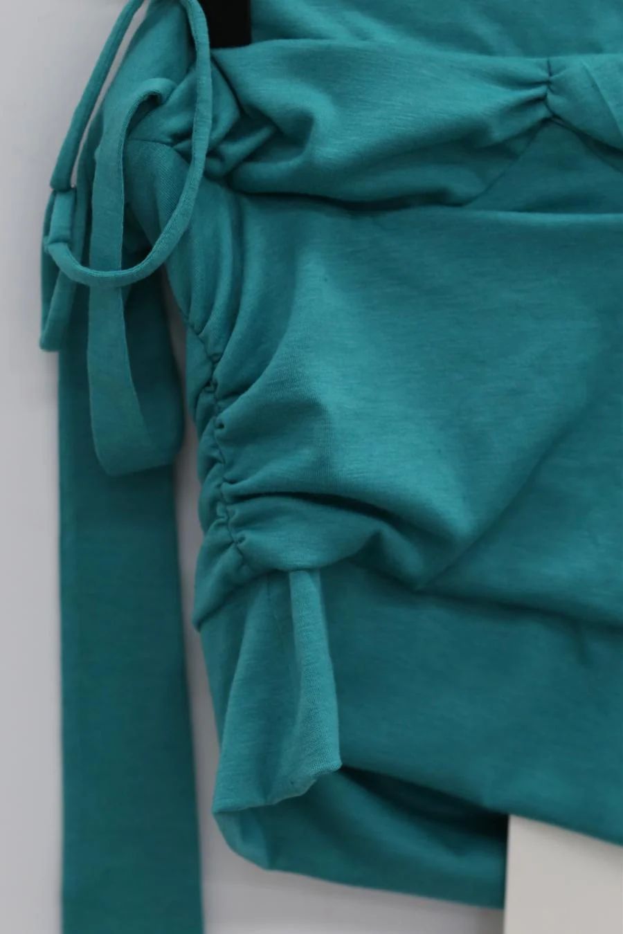 CARO CHIA Marquis Green Pleated Top CCCP2202 - Image 11