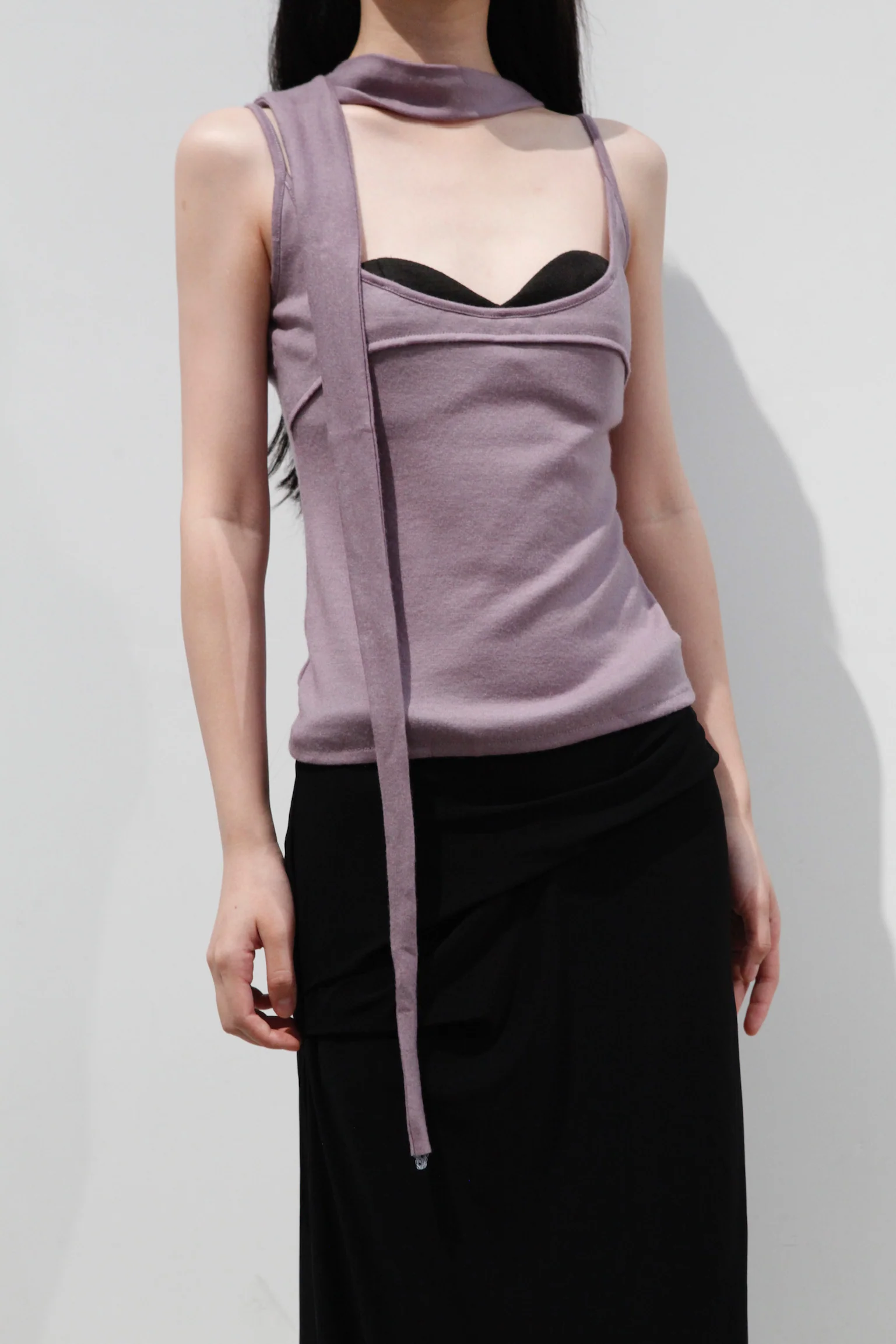 CARO CHIA purple scarf top CCFW2317 PCC3 - Image 3