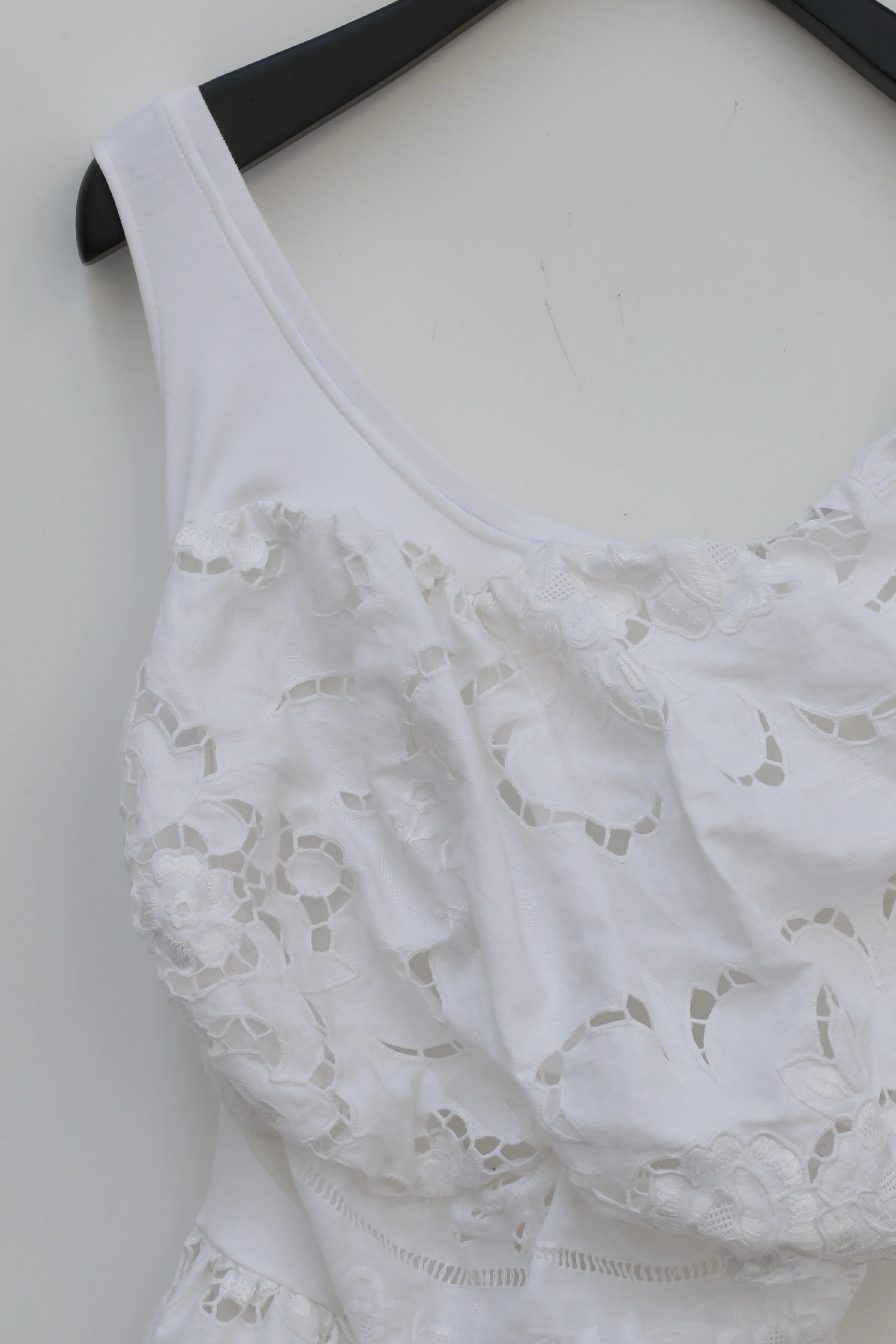 CAROLINE HU asymmetric silk lace dress ss21dl01 - Image 11