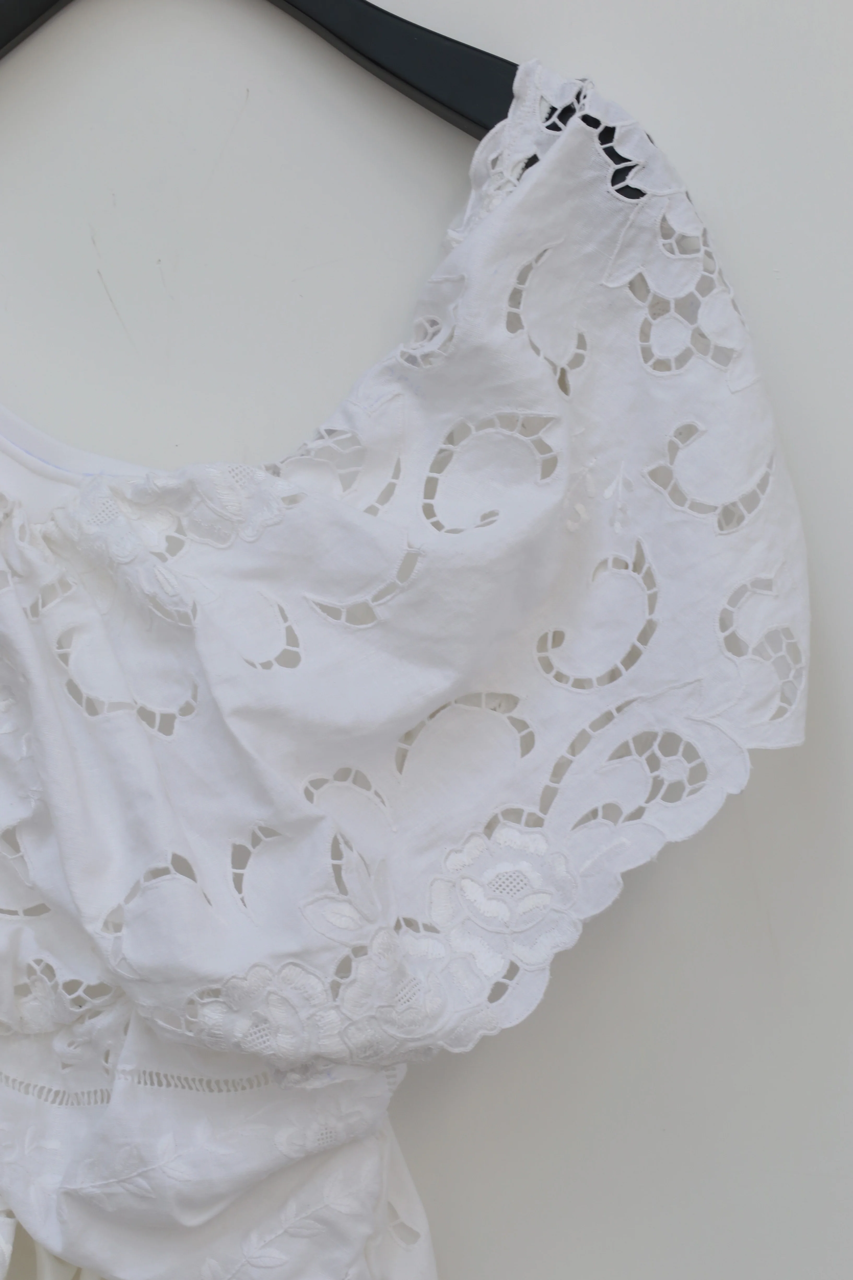CAROLINE HU asymmetric silk lace dress ss21dl01 - Image 9
