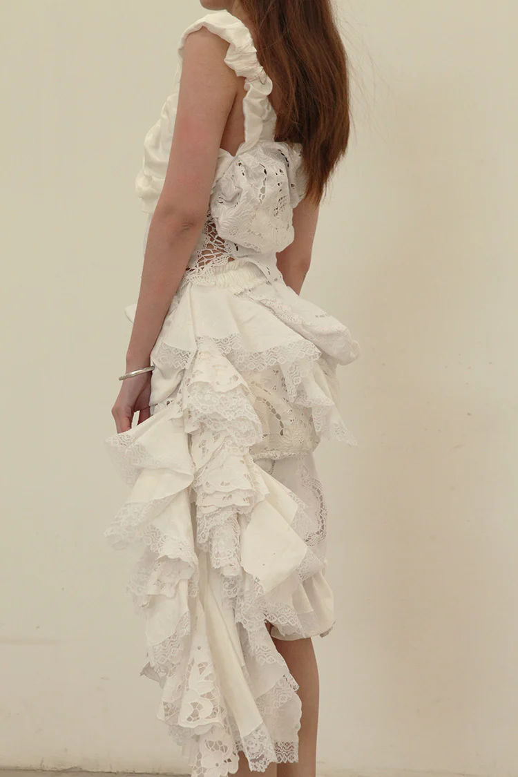 CAROLINE HU blended collar top ss21tl02 - Image 4
