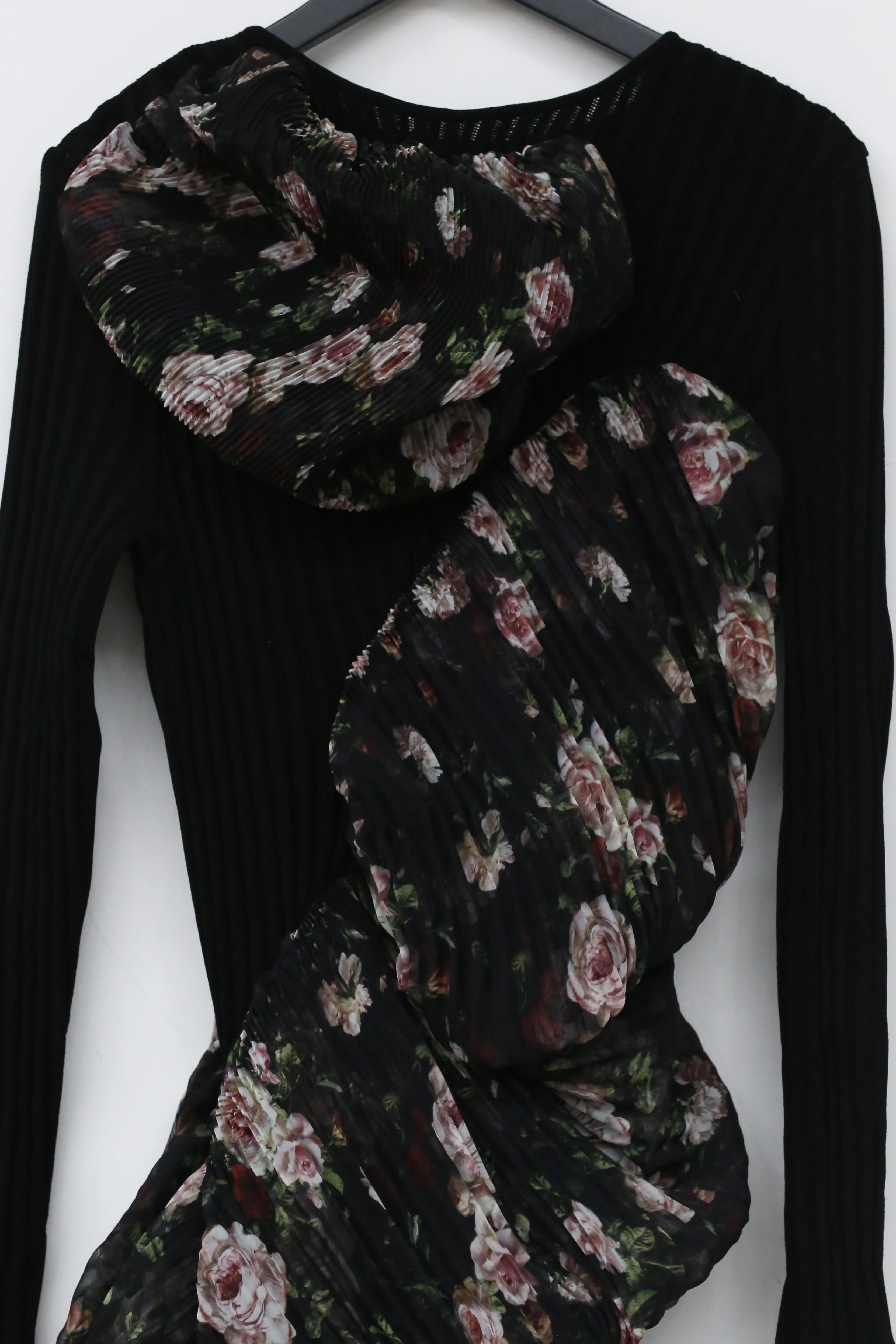 CAROLINE HU pleated asymmetric flower dress AW21BKPRTD02S - Image 2