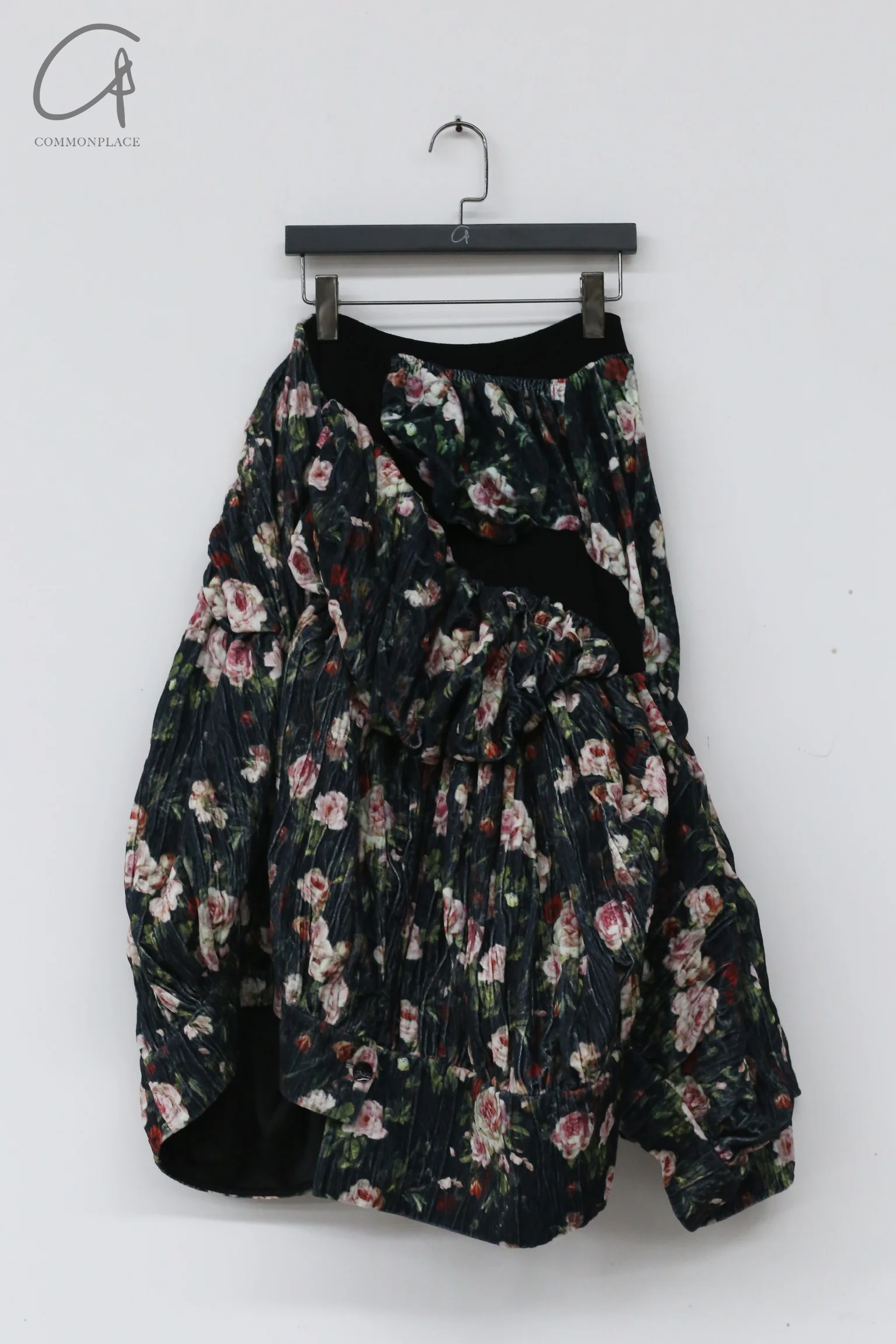 CAROLINE HU Pleated Sleeve Skirt AW21BKSK06S - Image 5