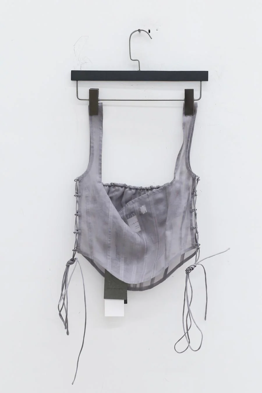 CAROLINE HU Silk Corset SS22GYT03 Grey PCH4 - Image 9