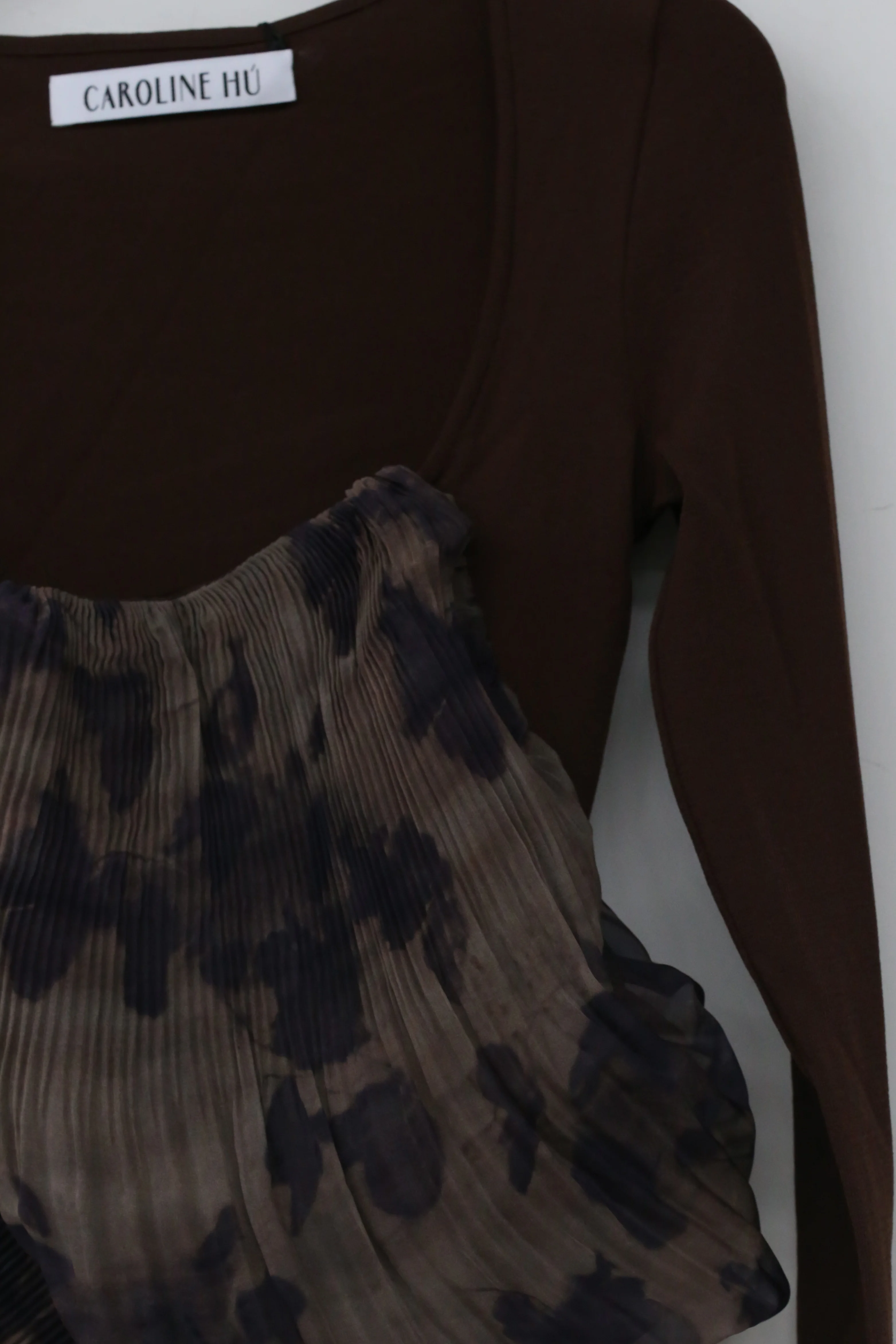 CAROLINE HU Square Neck Flat Shoulder Top AW21BNT05S - Image 4