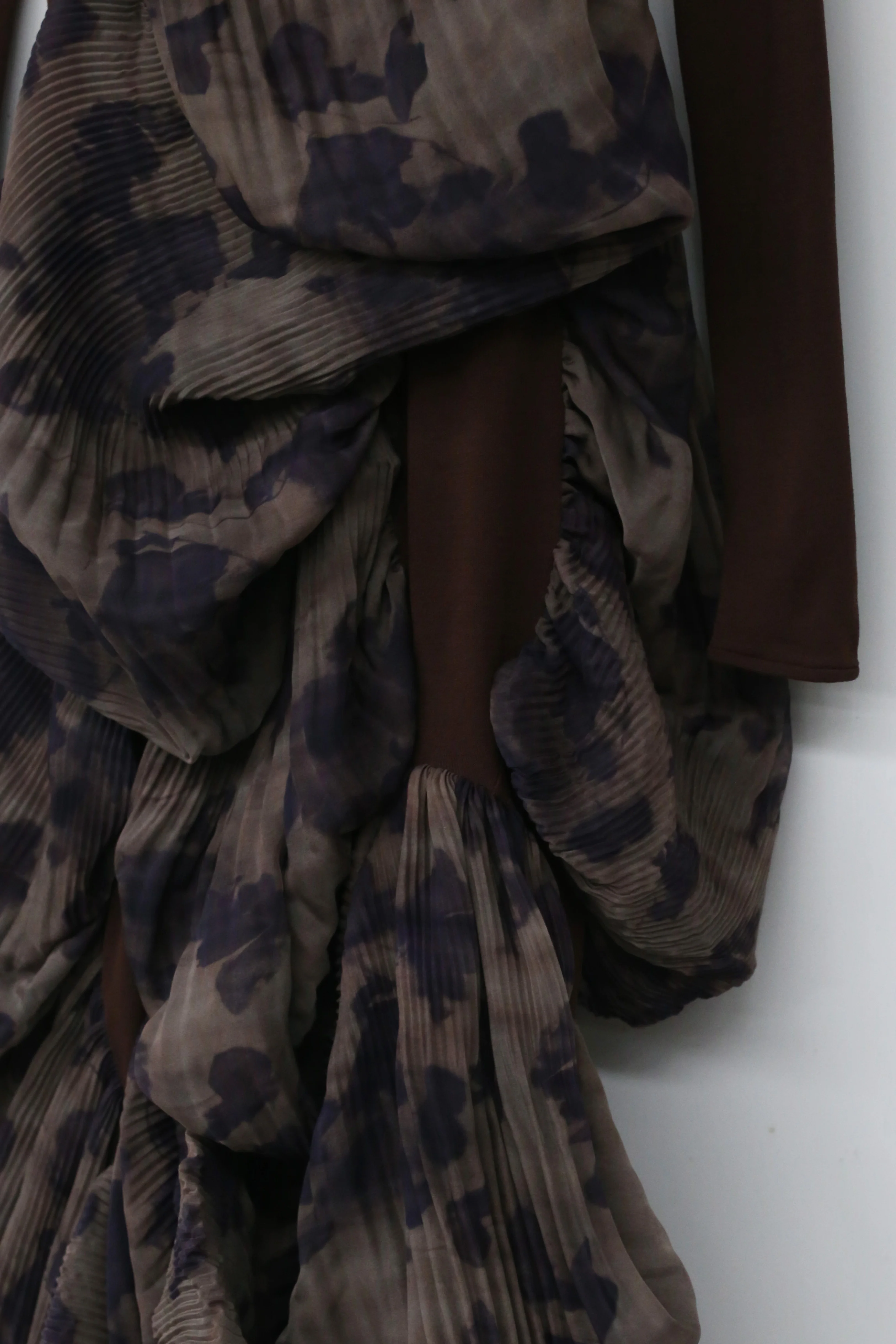CAROLINE HU Square Neck Pleated Asymmetric Dress AW21TANPRTD08S - Image 5