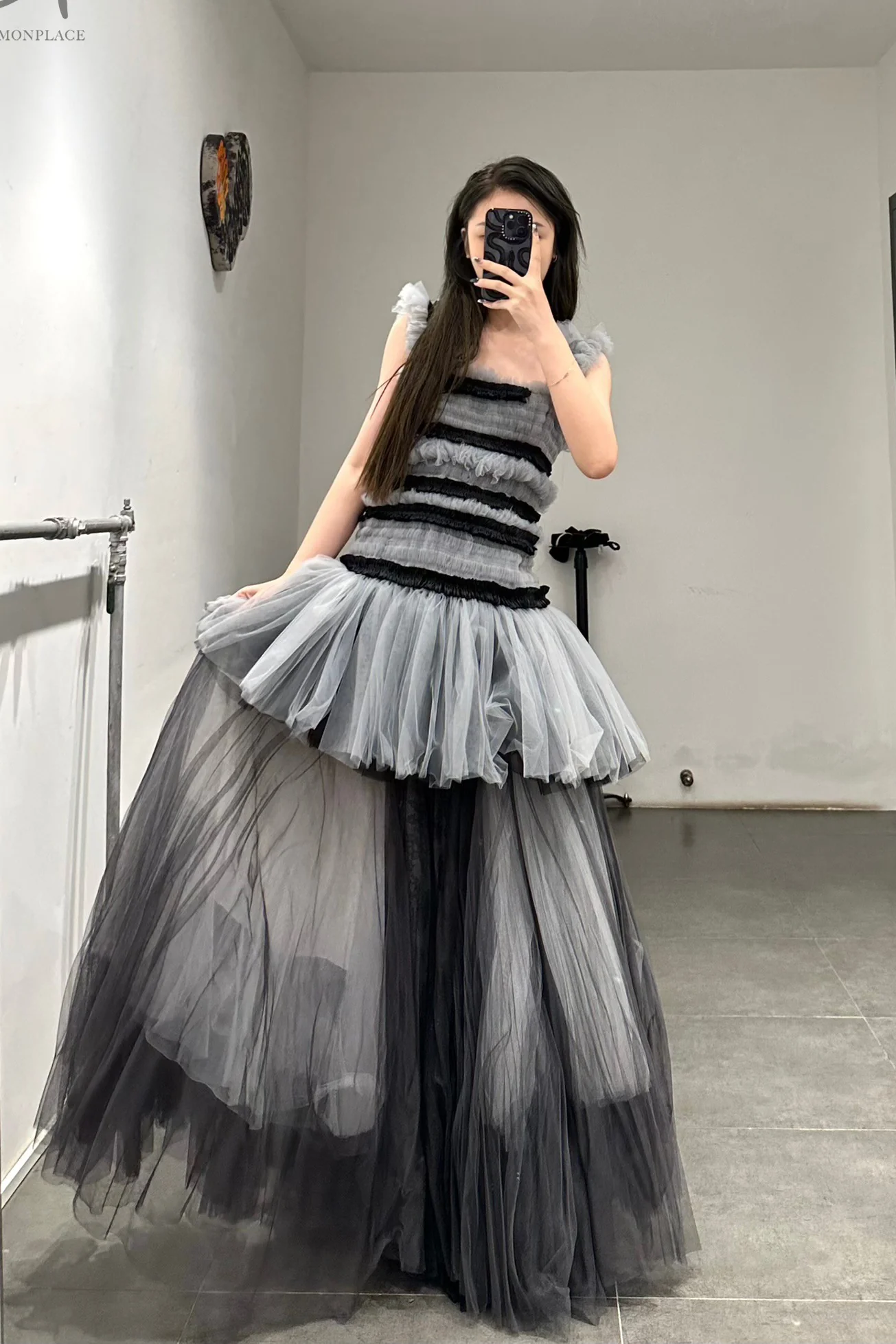 CAROLINE HU Tightly Protruding Waist Dress SS22GYD06 - Image 7