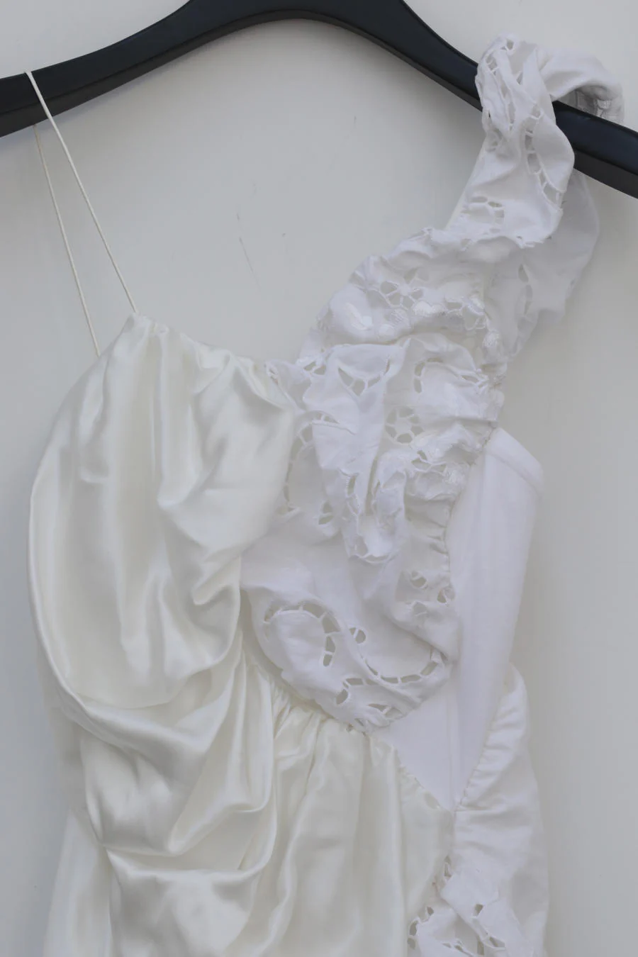 CAROLINE HU twisted silk lace dress ss21dm04 - Image 7