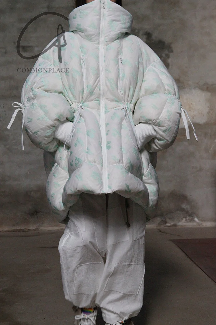 CHENPENG Bubblegum Down Jacket CP19AWJ011CPC357 Seaweed Green (CP19AWJ011) - Image 11