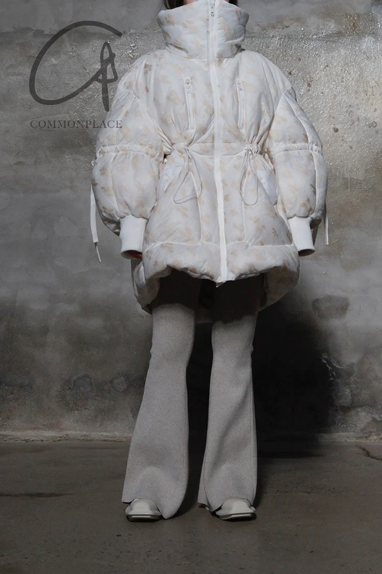 CHENPENG Bubblegum Down Jacket CP19AWJ011CPC359 Seaweed Orange (CP19AWJ011) - Image 14