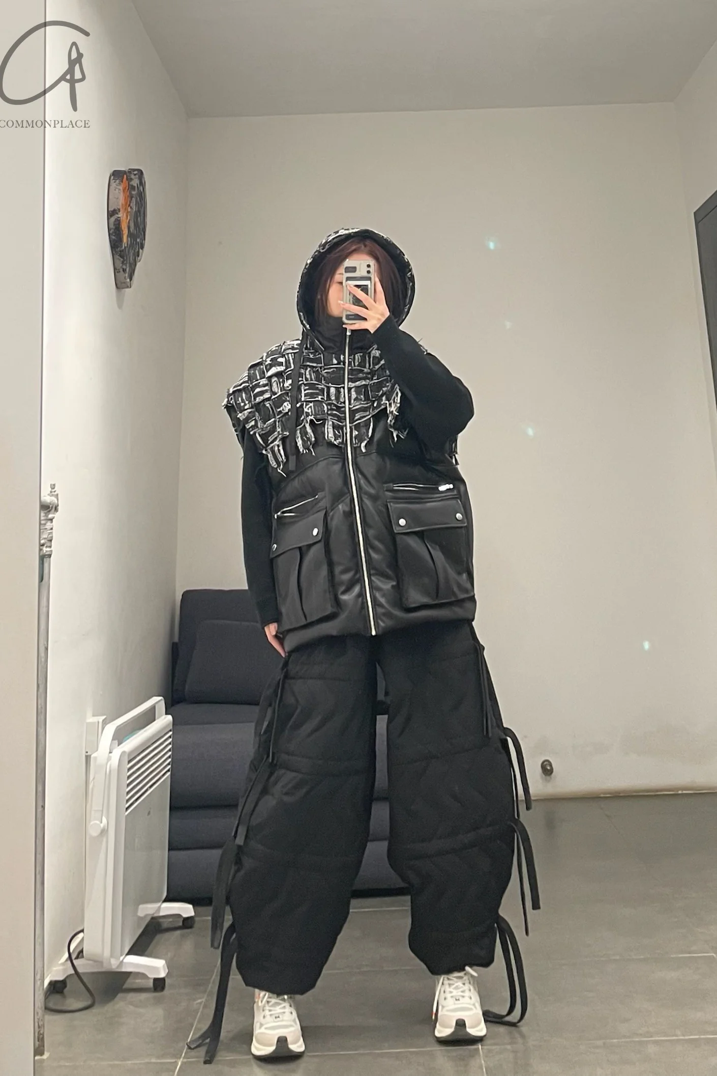 CHENPENG Caterpillar Quilted Pants CP20AWB013 - Image 7