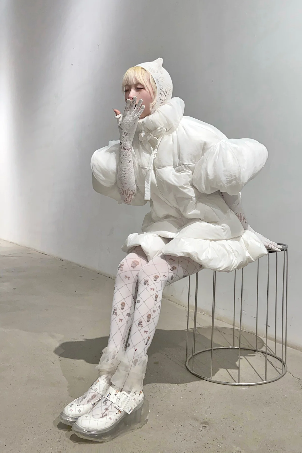 CHENPENG  goldfish down jacket CP22AWJ013A oil surface white PCP5 - Image 8
