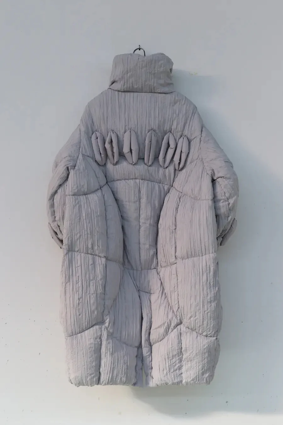 CHENPENG gray drawstring egg-shaped down coat CP20AWJ003 - Image 2
