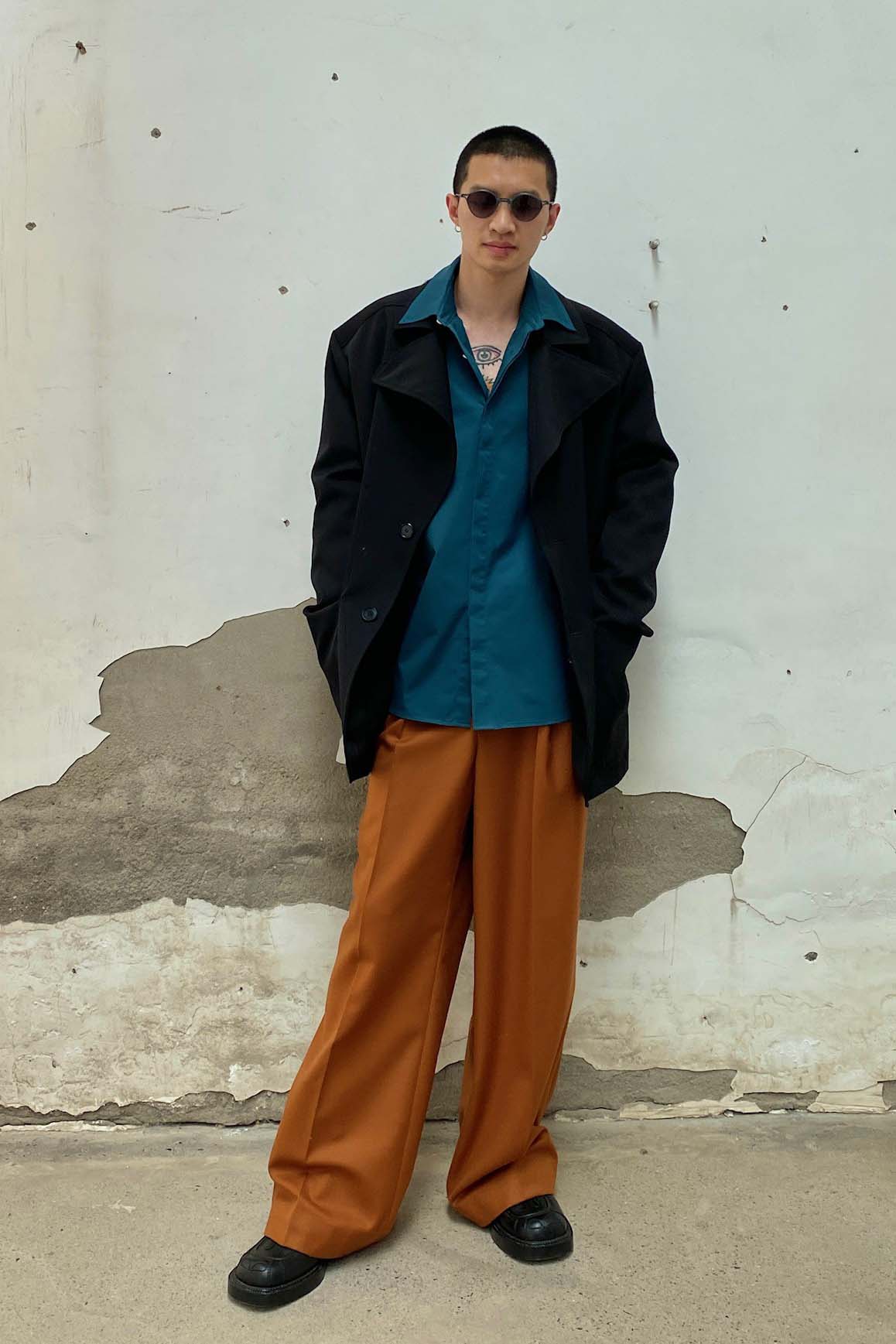 CHENPENG Green Folded Sleeve Shirt CP20AWT001 - Image 29