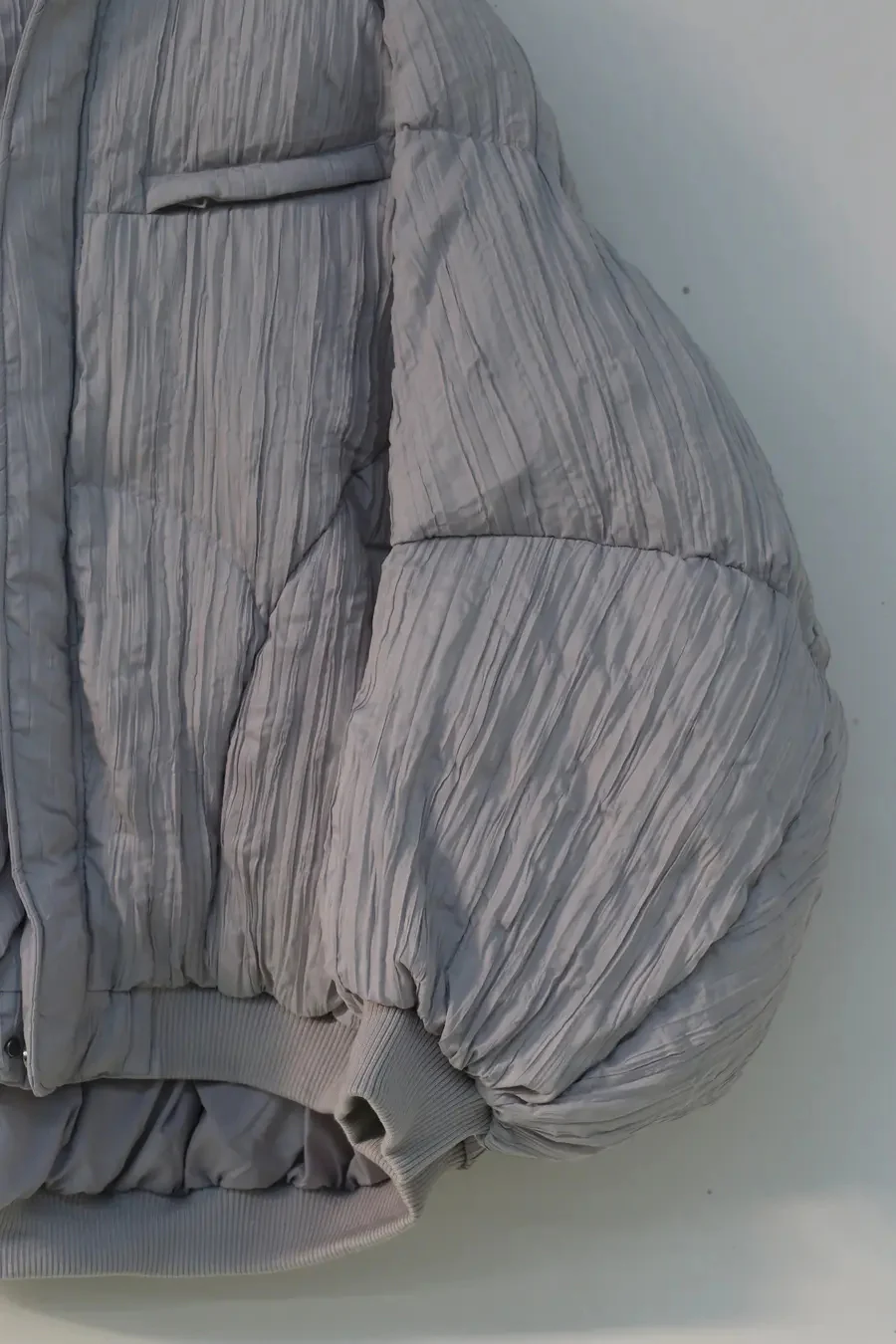 Chenpeng grey puffer puffer jacket cp20awj002 - Image 3