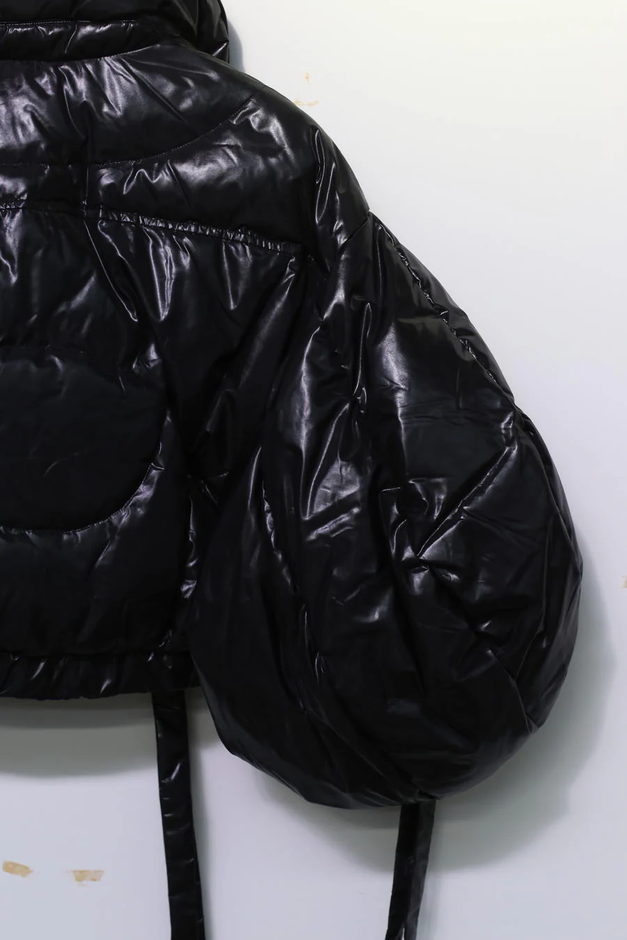 CHENPENG leaf down jacket CP22AWJ011 oil surface black - Image 3