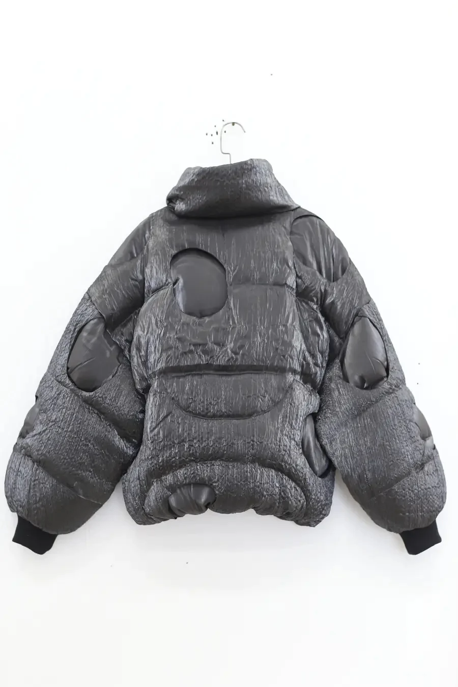 CHENPENG tree hole down jacket CP23AWJ061 pressed silver gray - Image 4