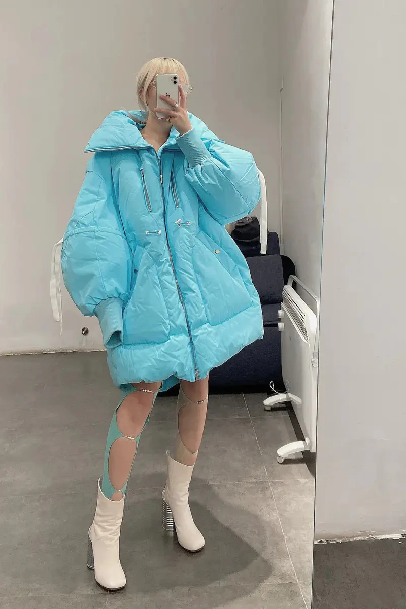 CHENPENG windproof light blue bubble down jacket CP19AWJ011 - Image 15