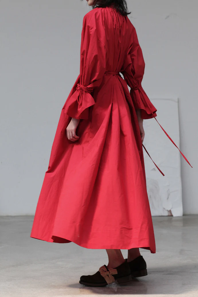 Cherevichkiotvichki 105AW19 lace-up shirt dress PC555 - Image 9