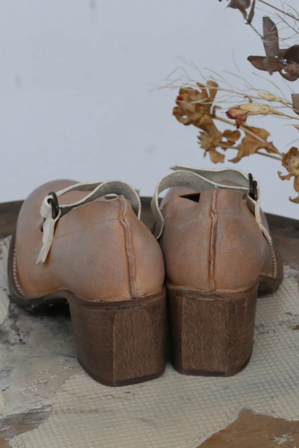 Cherevichkiotvichki waxed calfskin high and low heel shoes CHE- 32-2020B-ZIRAN natural color PC089 - Image 4
