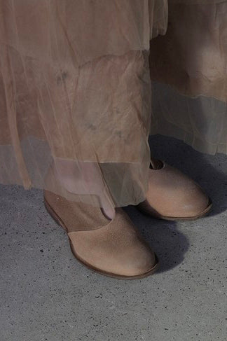 Cherevichkiotvichki 48 Series Overlapping Wedge Mid-Heel Shoes Handmade in the UK CHE-01-2020-HE Brown (PC3) - Image 23