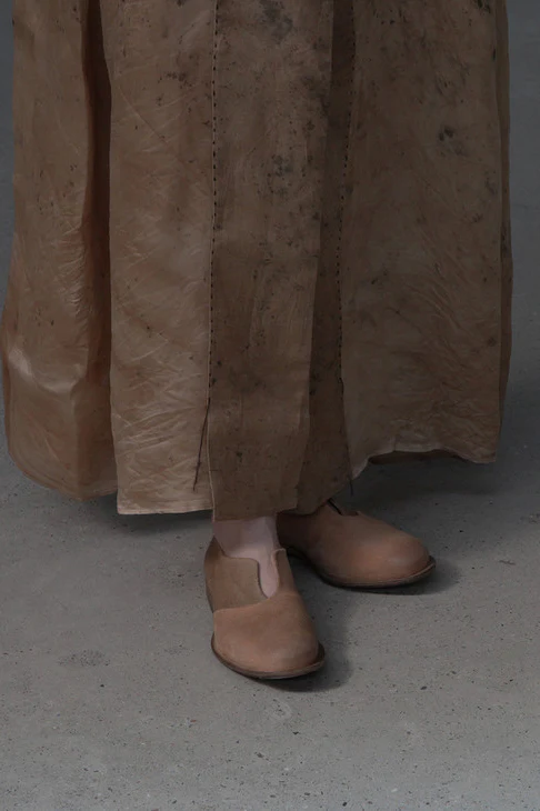 Cherevichkiotvichki 48 Series Overlapping Wedge Mid-Heel Shoes Handmade in the UK CHE-01-2020-HE Brown (PC3) - Image 26
