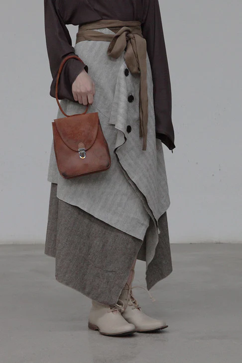 Cherevichkiotvichki Mini Rectangle Lock Bag Burnt Orange 30AW19 PC218 - Image 2