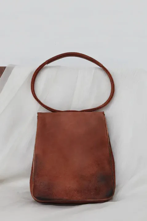 Cherevichkiotvichki Mini Rectangle Lock Bag Burnt Orange 30AW19 PC218 - Image 5