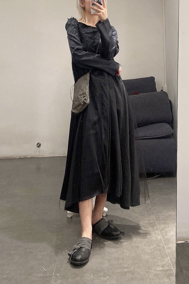 Cherevichkiotvichki 15 series silk lace-up mosinka closed-toe slippers CHE-15SS17-HEI black - Image 23