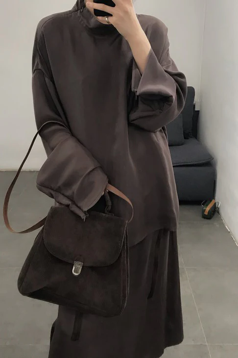 Cherevichkiotvichki silk high neck zip blouse 96AW19 - Image 19