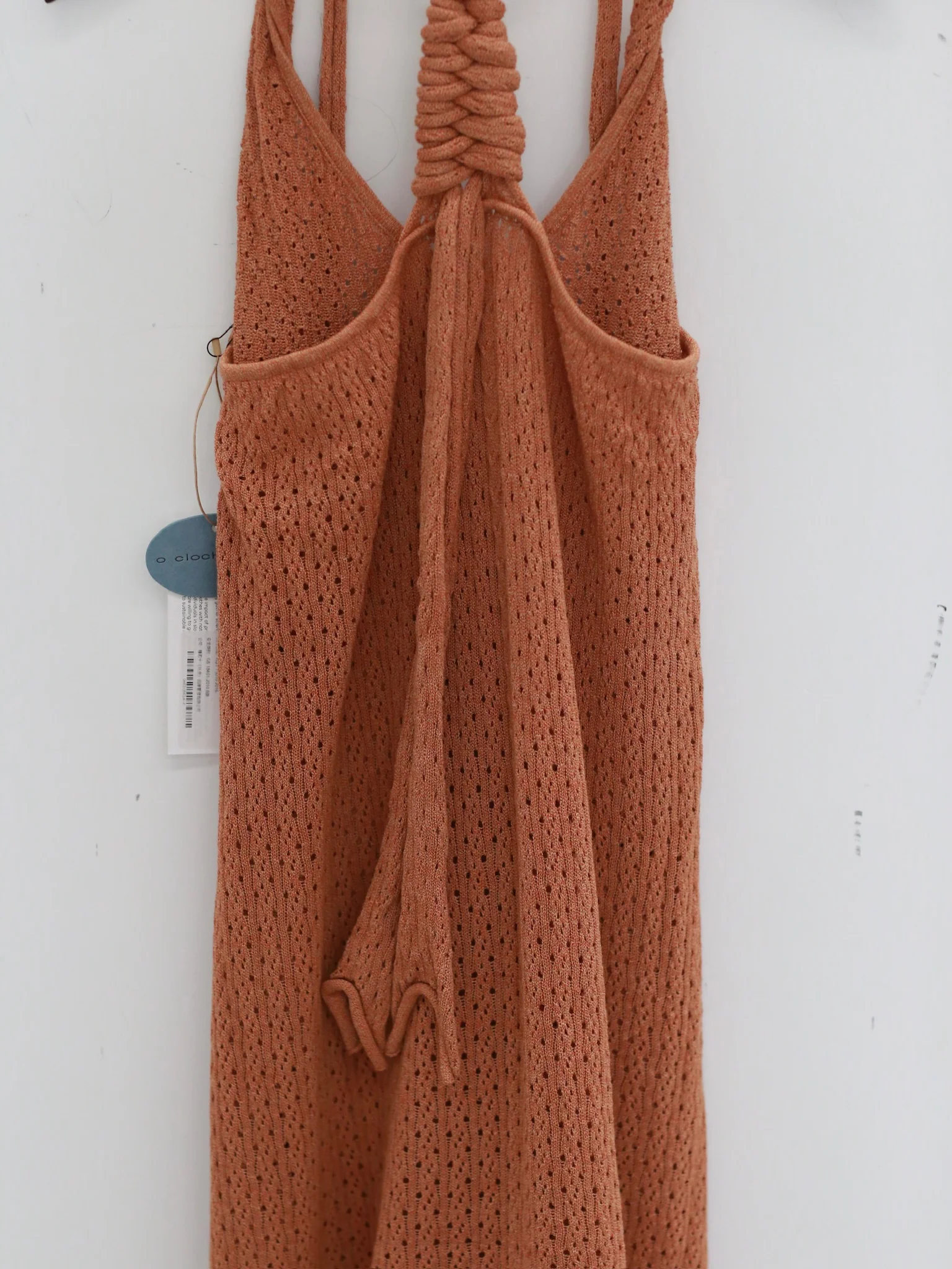 o cloche code cotton knit A-line dress OCC-OH01Q841-XQ Apricot Orange APRICOT - Image 4